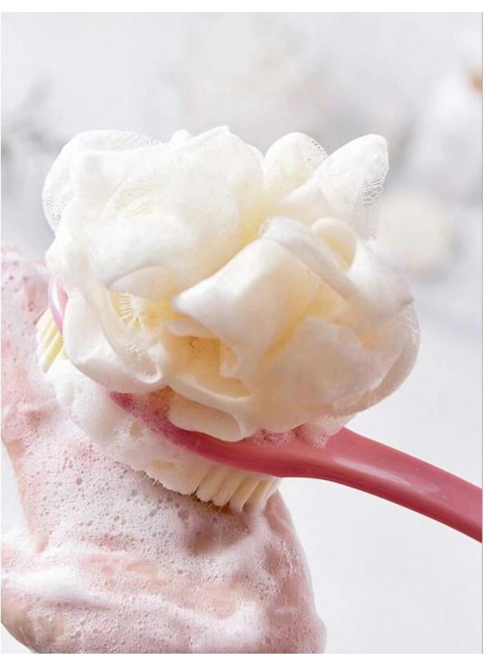 1pc Bath Ball Wash Brush Bathing Tool With Long Handle For Women, Back Scrubber Without Requesting Help - Image 2