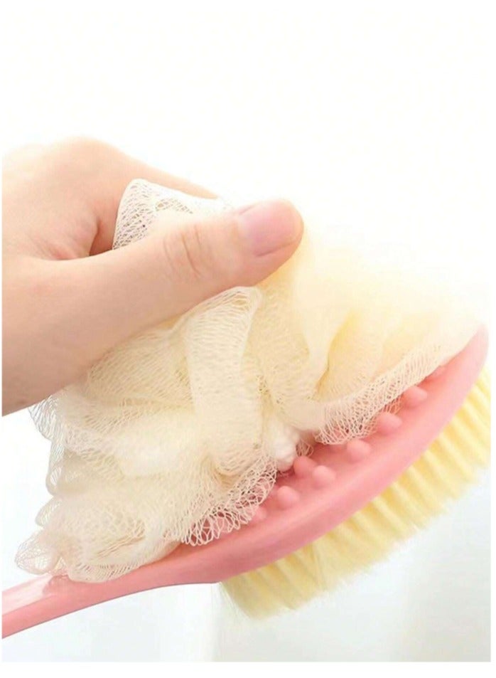1pc Bath Ball Wash Brush Bathing Tool With Long Handle For Women, Back Scrubber Without Requesting Help - Image 3