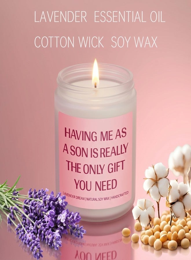 Happy Pop Gifts for Mom from Son - Scented Candle with Mom Keychain Gift Set, Mothers Day Birthday Christmas Gift for Mother Women - Image 3