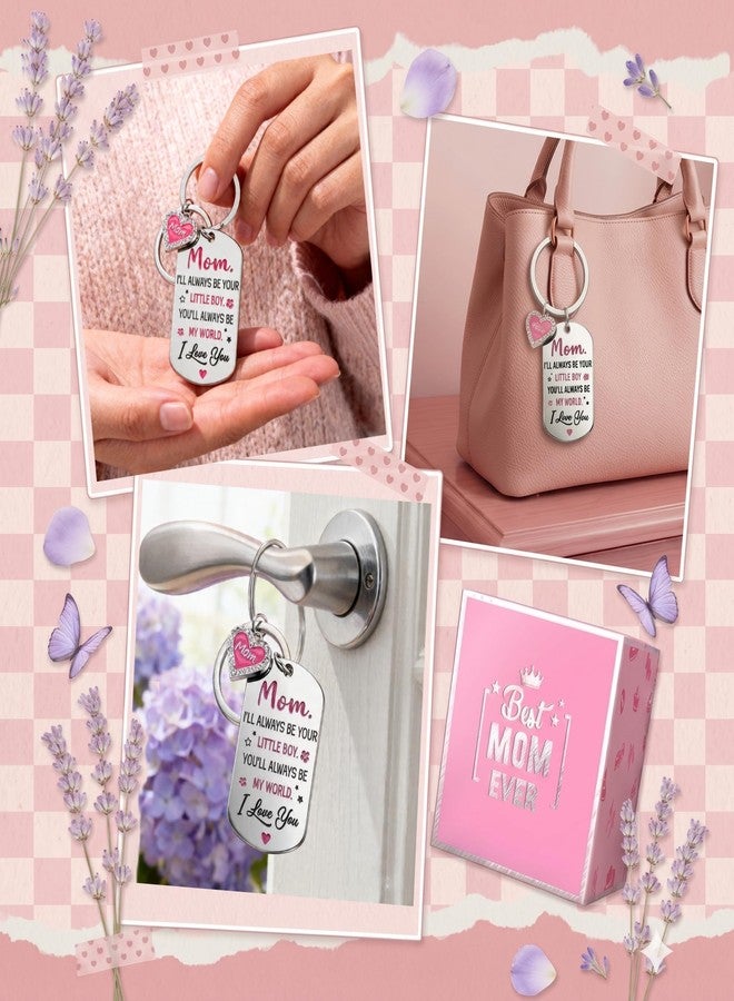 Happy Pop Gifts for Mom from Son - Scented Candle with Mom Keychain Gift Set, Mothers Day Birthday Christmas Gift for Mother Women - Image 4