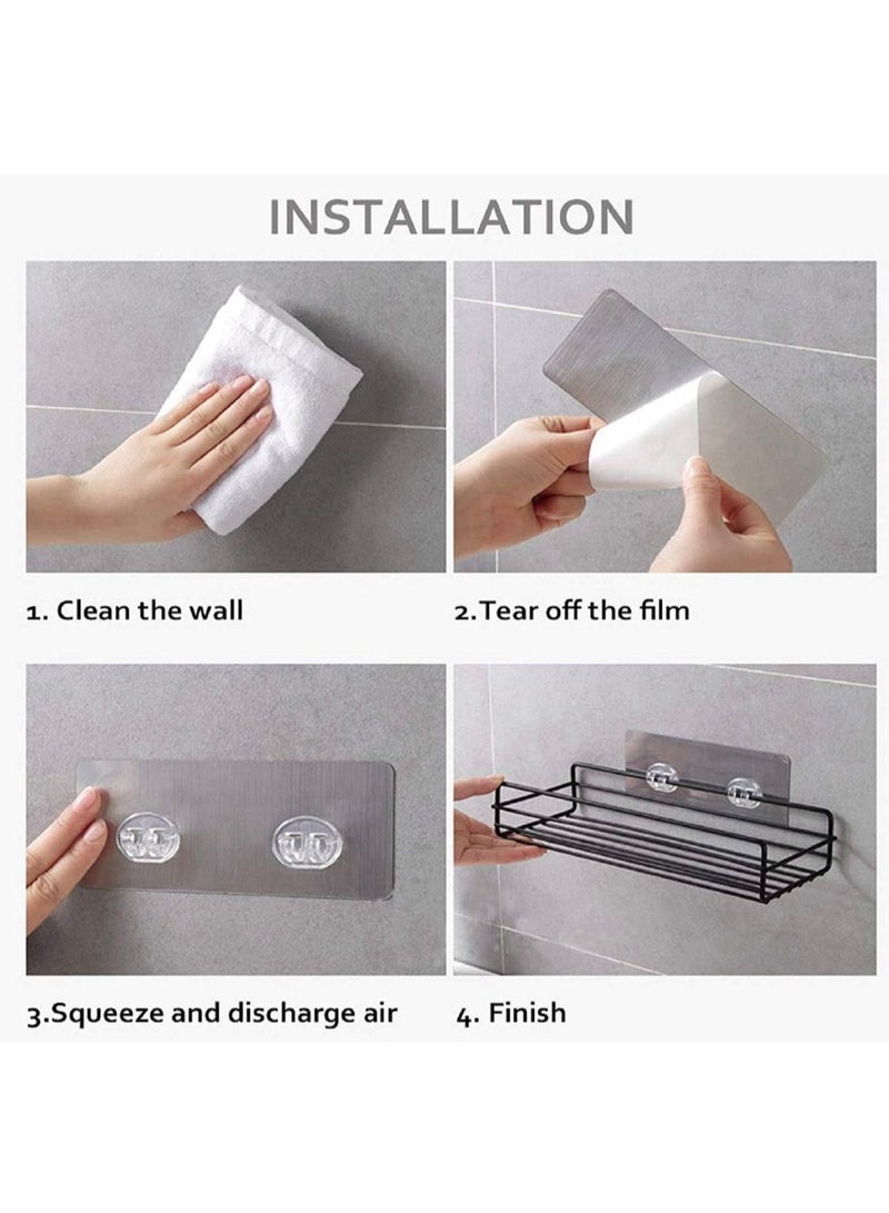 eBasket One-Piece Multi-Purpose Organizer Rack for Wall Hanging (Multi-Colour) - Image 2