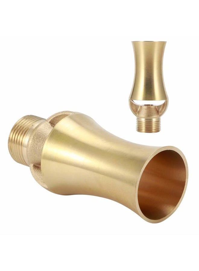 TOPINCN Fountain Nozzle Copper G1/2in Female Thread G3/4in Male Thread Sprinklers Landscaping Spray Head for Swimming Pool - Image 3
