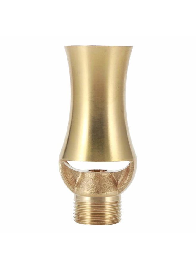 TOPINCN Fountain Nozzle Copper G1/2in Female Thread G3/4in Male Thread Sprinklers Landscaping Spray Head for Swimming Pool - Image 1