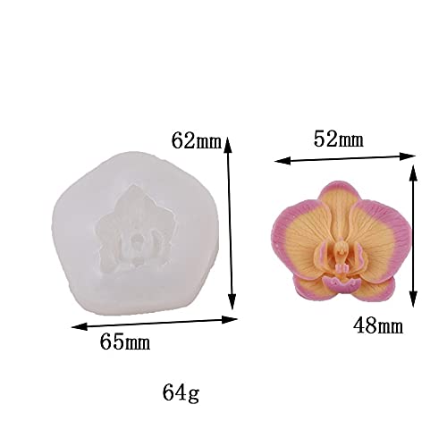 ESEDAGE Phalaenopsis Scented Candle Resin Mold - Resin Casting Silicone Molds for Home Decor & Candle Making Wave Spiral Mold - Image 5
