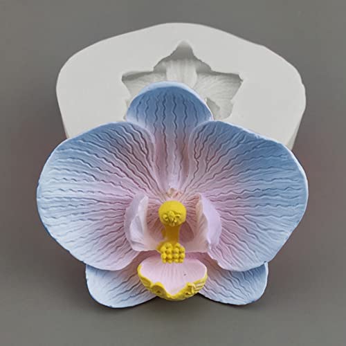 ESEDAGE Phalaenopsis Scented Candle Resin Mold - Resin Casting Silicone Molds for Home Decor & Candle Making Wave Spiral Mold - Image 1