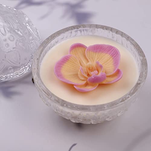 ESEDAGE Phalaenopsis Scented Candle Resin Mold - Resin Casting Silicone Molds for Home Decor & Candle Making Wave Spiral Mold - Image 2