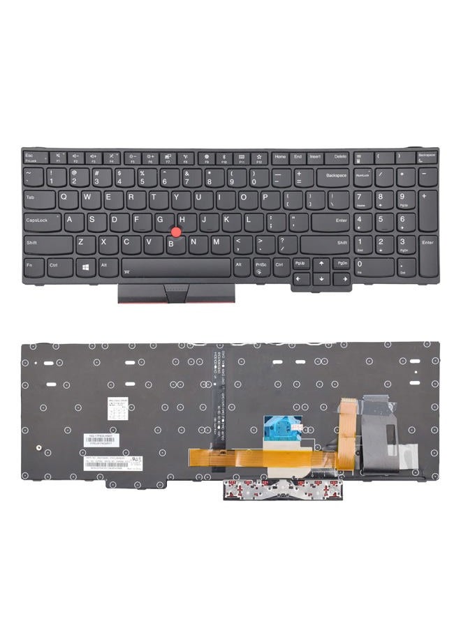 SUNMALL Replacement Keyboard Compatible with Lenovo IBM ThinkPad E580 E585 E590 E595 L580 L590 T590 P52（Not Fit P52s） P53 P53S P72 P73 with Backlit and Trackpoint - Image 1