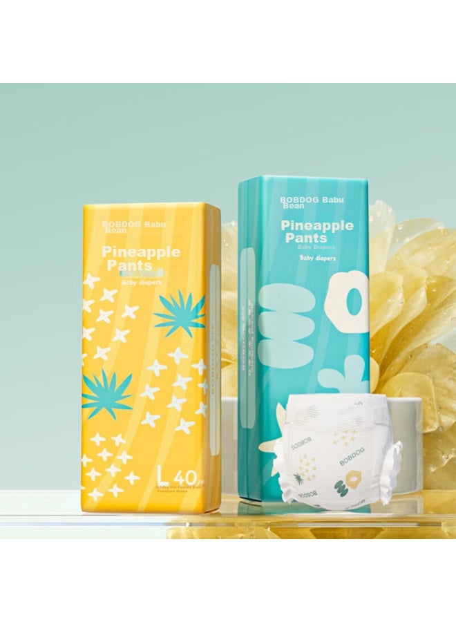 Bobdog New Pineapple Diapers, Size L, 80 Pieces , Large Size Baby Diapers - Image 4