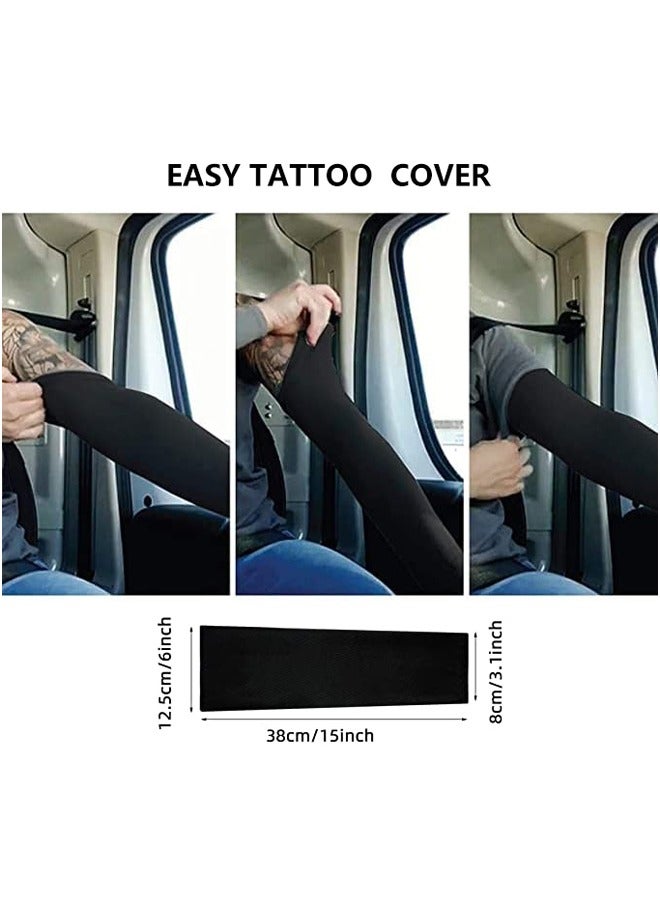 GUSGU 6 Pair Arm Sleeves UV Sun Protection Cooling Sports Sleeve Arm Cover Sleeves Tattoo Cover Up Sun Protect Sleeves Unisex for Outdoor Women and Men - Image 2