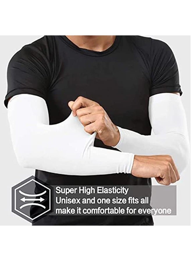 GUSGU 6 Pair Arm Sleeves UV Sun Protection Cooling Sports Sleeve Arm Cover Sleeves Tattoo Cover Up Sun Protect Sleeves Unisex for Outdoor Women and Men - Image 3