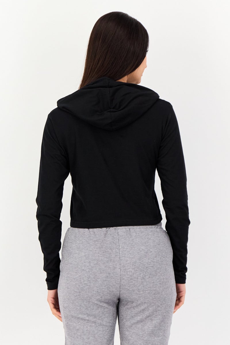 FILA Women Sportswear Fit Long Sleeve Outdoor Sweatshirts, Black - Image 2