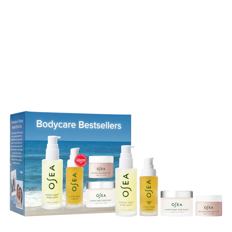 OSEA Bodycare Bestsellers Skincare Set 4piece Body Travel Set 1oz Body Oil Body Butter Body Scrub Body Wash - Image 2