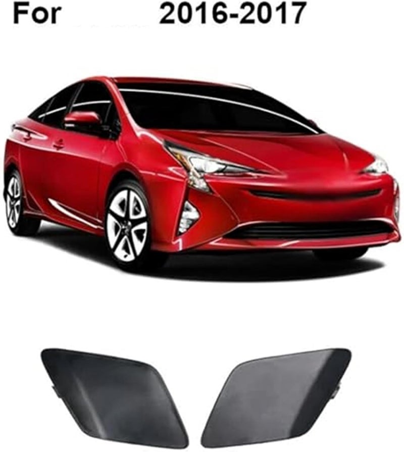QASULER Side Primed Bumper Tow Hook Cover for Toyota Prius 2016-2017 - Image 3