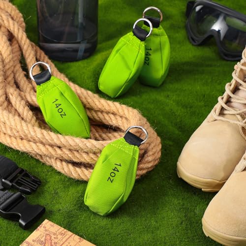 Oudain 4 Pieces Bulk Throw Weight Bags Multi-Layer Outdoor Throw Weight Bags Arborist Durable Climbing Rope Bag Professional Multi Throw Bag for Tree Rock Spelunking (Green) - Image 3
