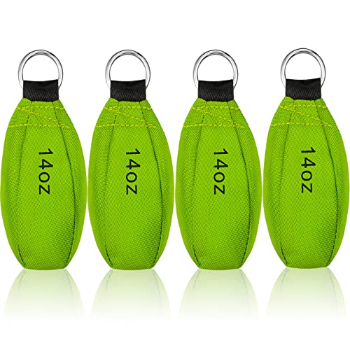 Oudain 4 Pieces Bulk Throw Weight Bags Multi-Layer Outdoor Throw Weight Bags Arborist Durable Climbing Rope Bag Professional Multi Throw Bag for Tree Rock Spelunking (Green) - Image 1