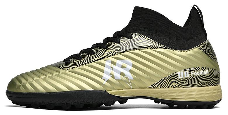 Men Kids Fashion Soccer Shoes Cleats Team Sports Training TF/FG Turf Firm Comfort High-top Football Shoes Outdoor - Image 1