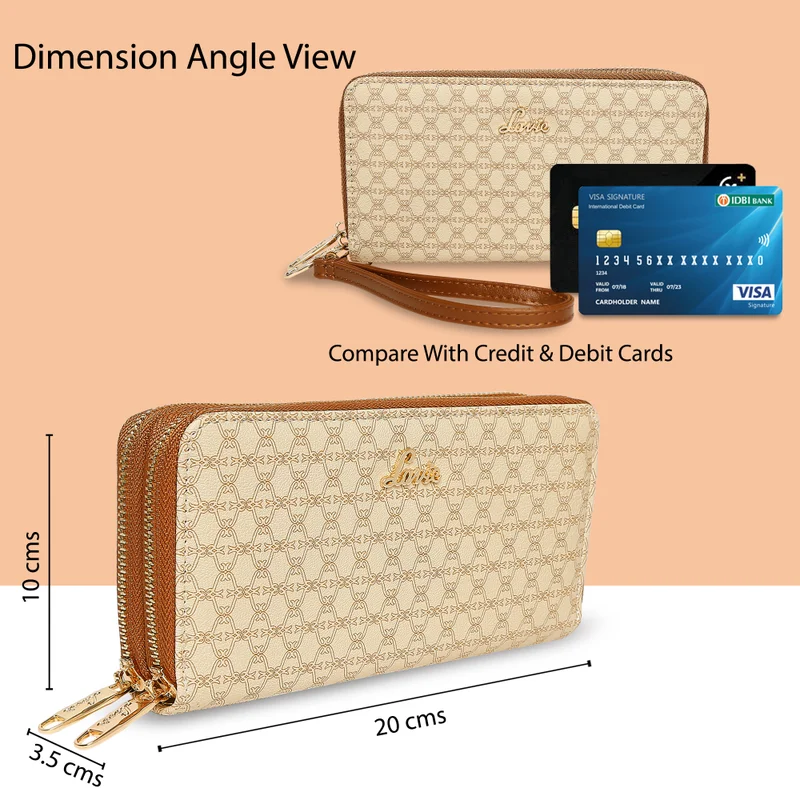 Lavie  Mono Savy Women's Dual Zip Wallet for Women | Best Price UAE