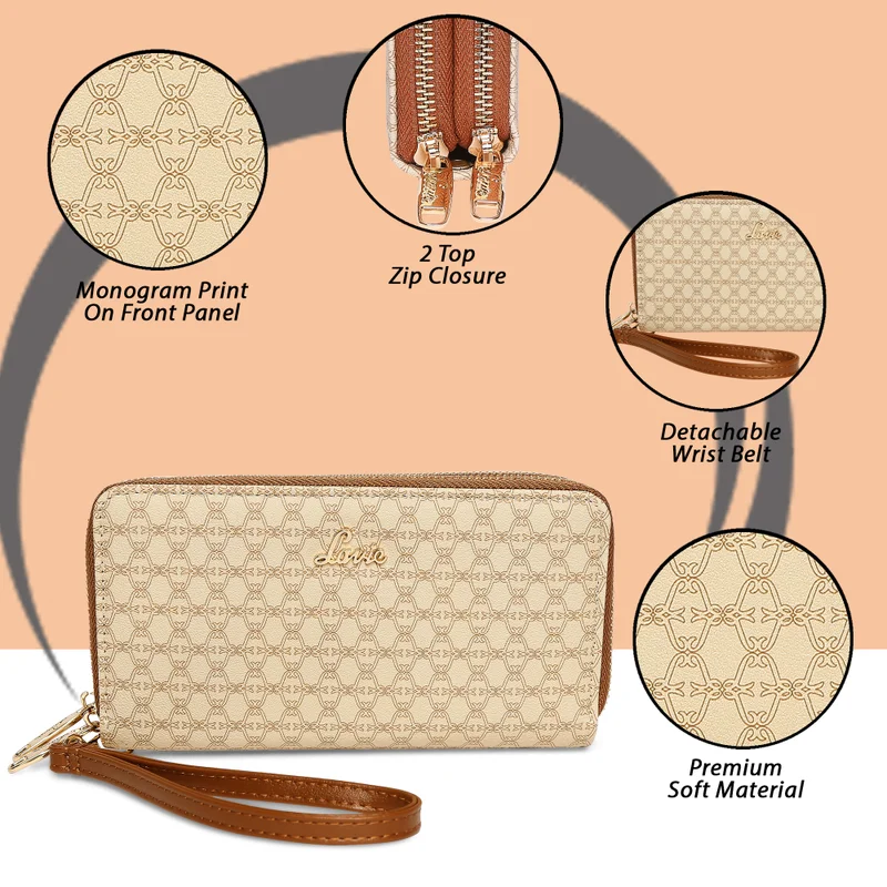Lavie  Mono Savy Women's Dual Zip Wallet for Women | Best Price UAE