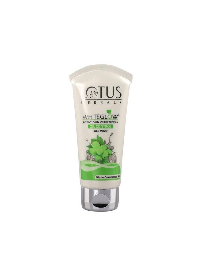 LOTUS HERBALS White Glow Active Skin Whitening And Oil Control Facewash 100G  - Image 1