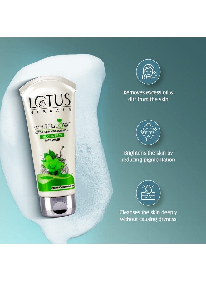 LOTUS HERBALS White Glow Active Skin Whitening And Oil Control Facewash 100G  - Image 4