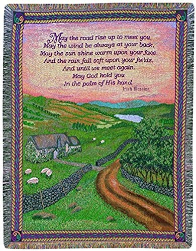 Manual Woodworker Manual Irish Collection 50 x 60-Inch Tapestry Throw, Blessings of Ireland - Image 3