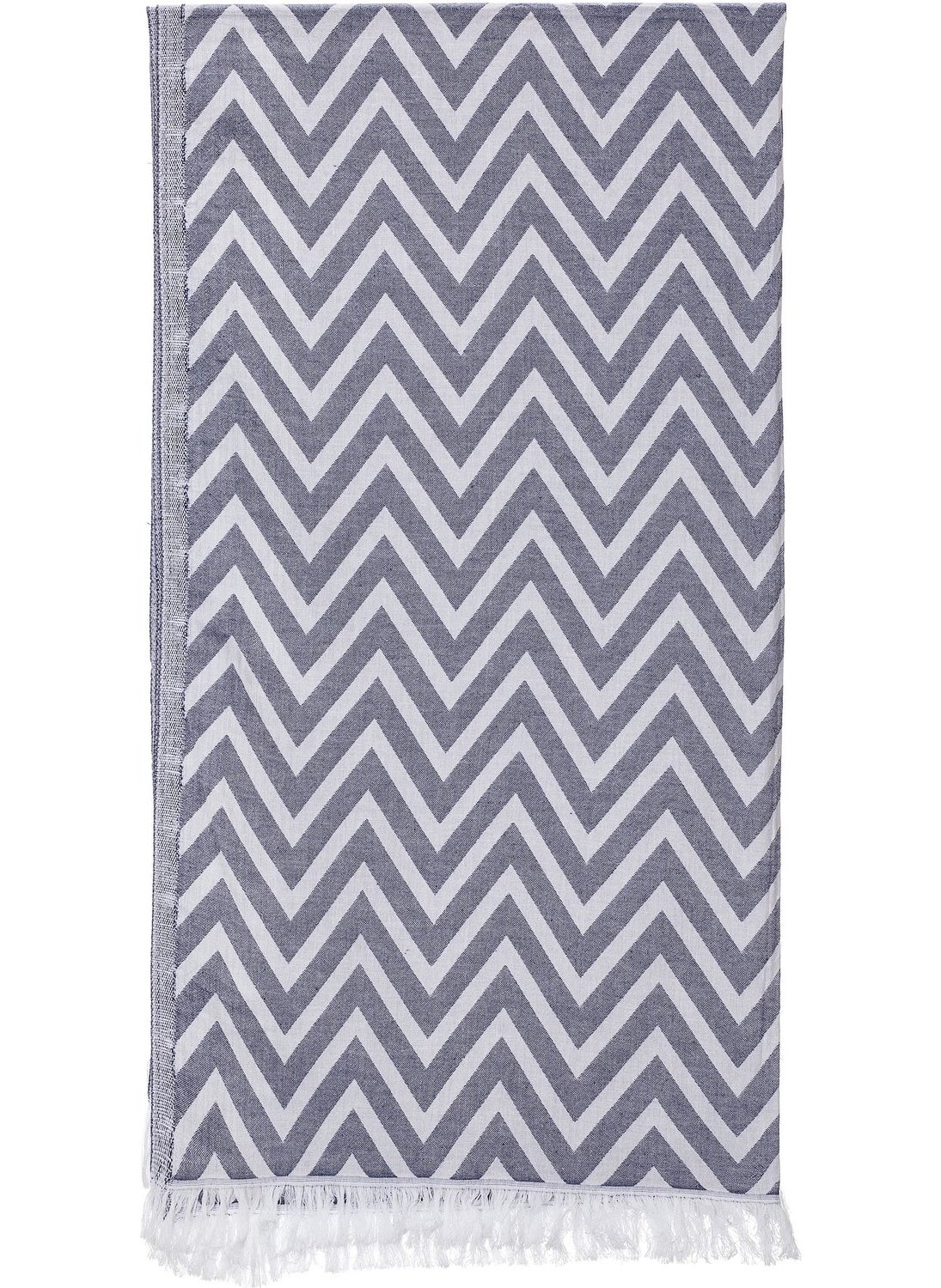 Rosa Bianca Black Zigzag Jacquard Cotton Loincloth 