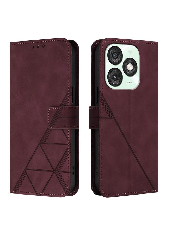 S-TOP Case For Itel A50 Crossbody 3D Embossed Flip Leather Phone Case - Image 2