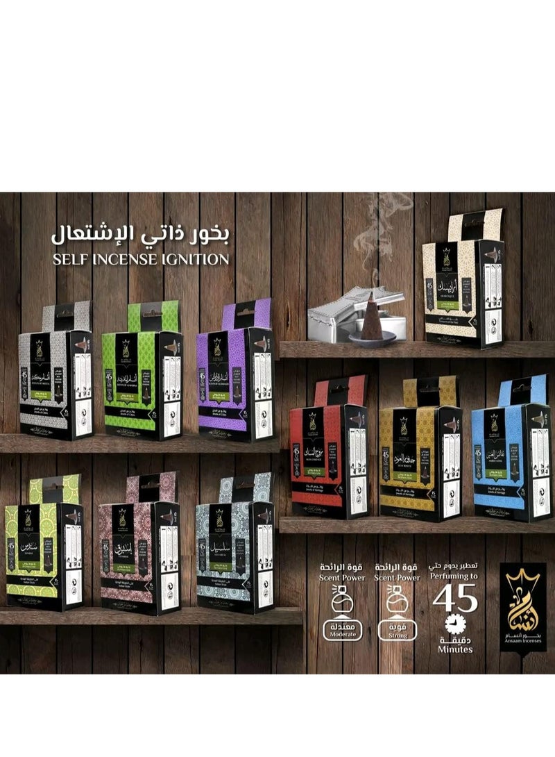 2 boxes of Ansam pyramid incense - 15 cones inside each box (Kingdom of Roses) - Image 4