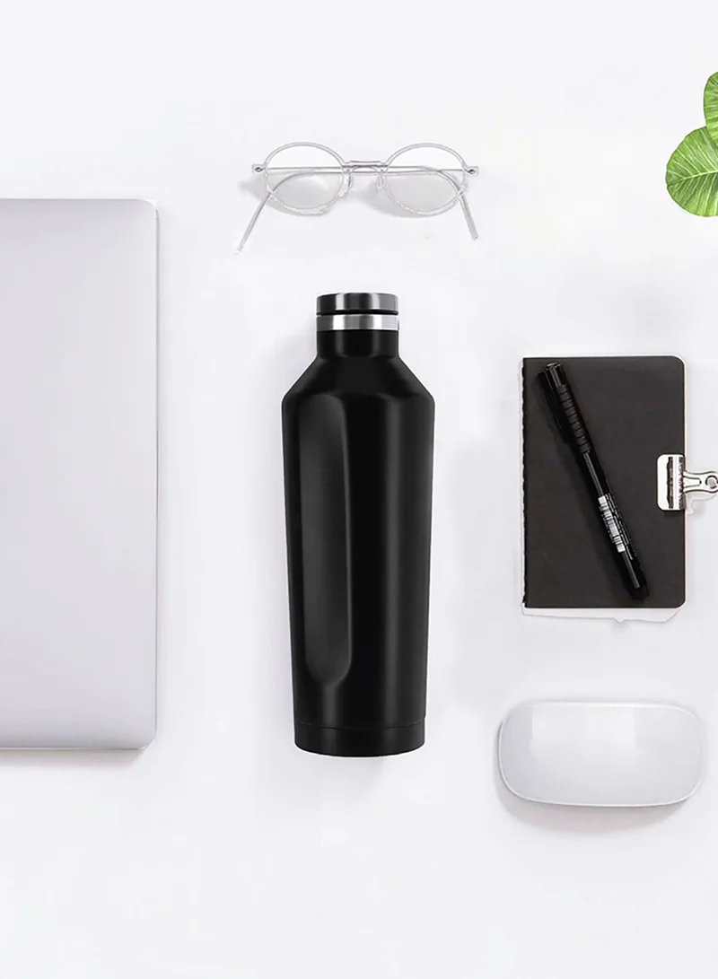 Hans Larsen GALATI - Hans Larsen Double Wall Stainless Steel Water Bottle - Black