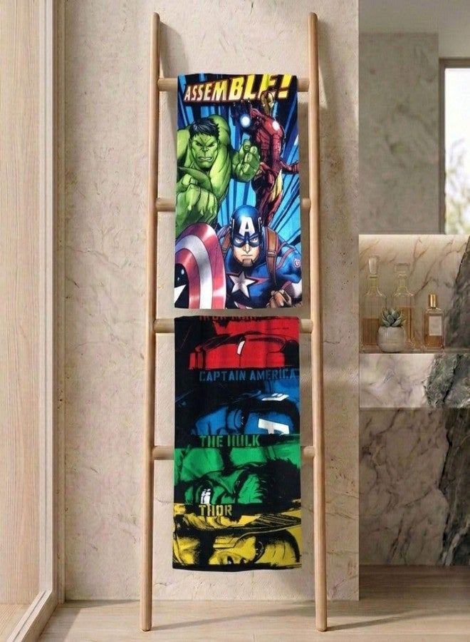 Athom Trendz Athom Living Marvel Captain America/The Hulk/Thor Avengers Kids Bath Towel 60x120 cm Pack of 2 - Image 3
