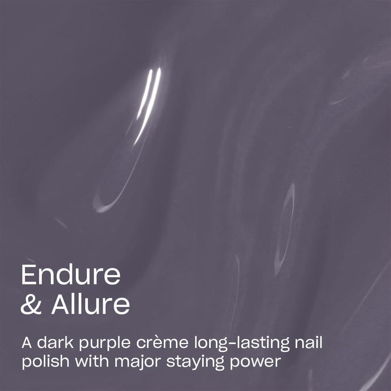 OPI Infinite Shine Endure & Allure | Opaque Dark Purple CrÃ¨me Long Wear Gel Like Nail Polish | Vegan, Long Lasting, Streak Free - Image 3