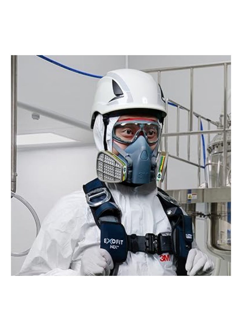 Captaintech 500 Series GG501SGAF, Clear Anti-fog Lens, Safety Work Over Glasses, Eye Protection for Men & Women, Fog & Scratch Resistant, Adjustable, UV Block, Clear Lens - Image 5