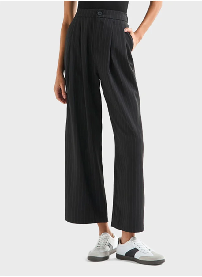 فاف Striped Wide Leg Pants