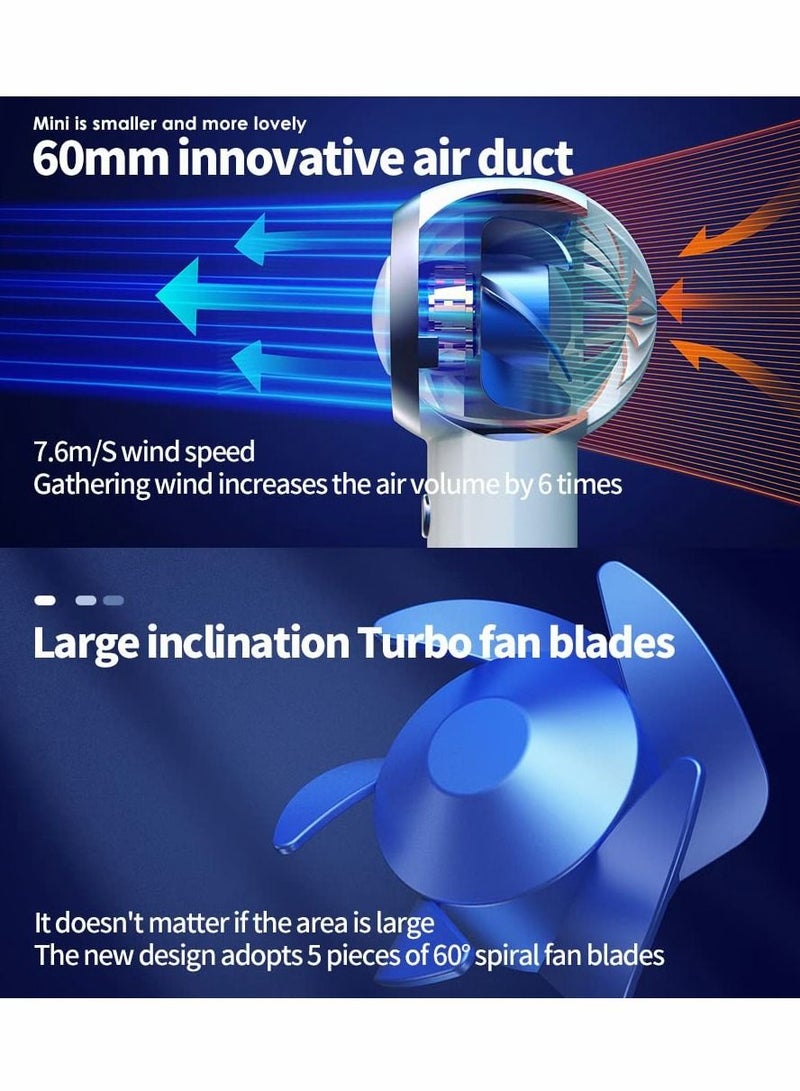 Excefore Handheld Fan, Rechargeable Portable Pocket Fan, USB Cooling Fan - Image 5