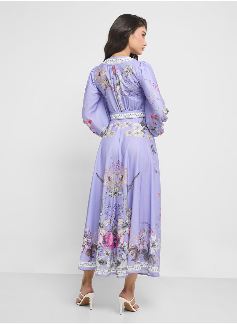 ELLA Floral Print Dress  - Image 2