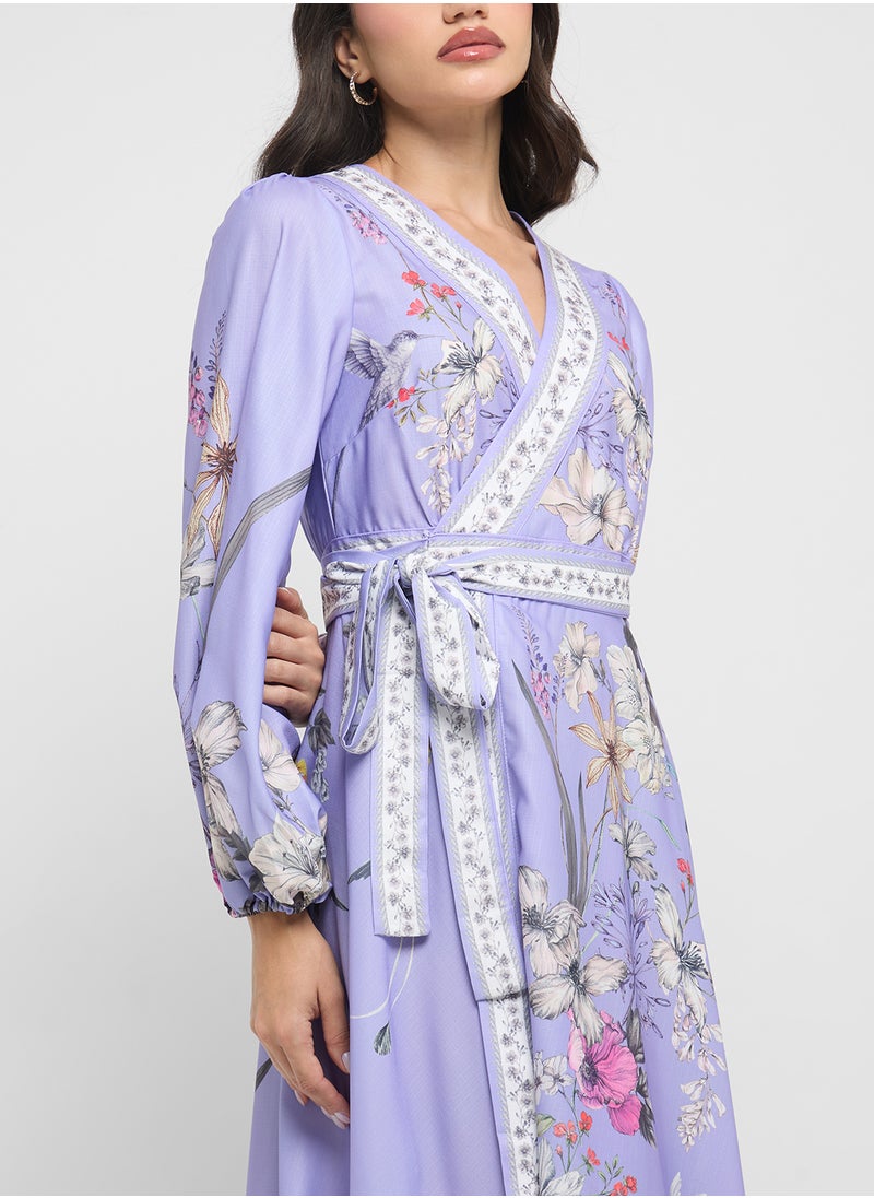 ELLA Floral Print Dress  - Image 3