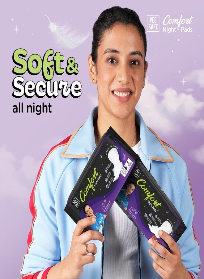 PEESAFE Pee Safe Comfort All Night Pads | 10 Pads 3 XL - 355mm | Extra Wide Back with Dual Wings | 6 Layer Deep Absorption | Japanese Leak-Lock Technology | Overnight Leak Free Protection | Extra Long - Image 3