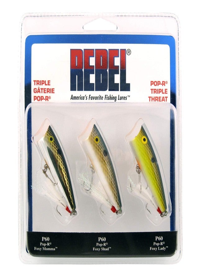 Rebel Lures Pop-R Topwater Popper Fishing Lure One Size