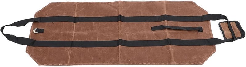 حقيبة حمل جذوع حطب من قماش الشمع للقهوة بمقابض للتخزين في النزهات والتخييم - Image 4