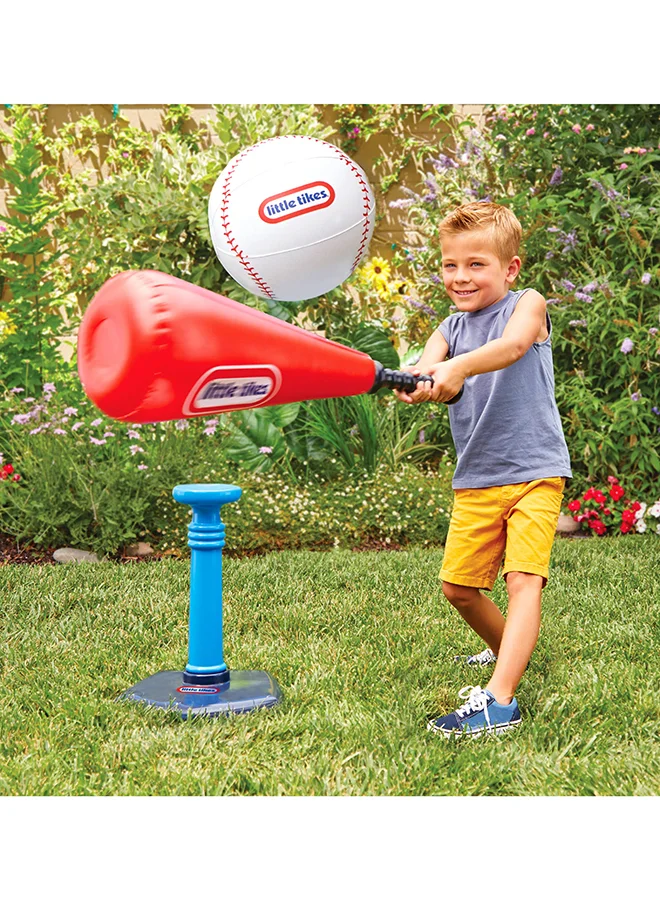 little tikes Little Tikes Totally Huge Sports T-Ball Set, 8-inch ball, Inflatable bat with plastic handle
