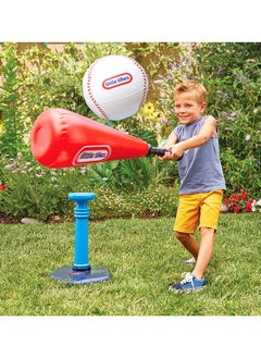 little tikes Little Tikes Totally Huge Sports T-Ball Set, 8-inch ball, Inflatable bat with plastic handle  - Image 3