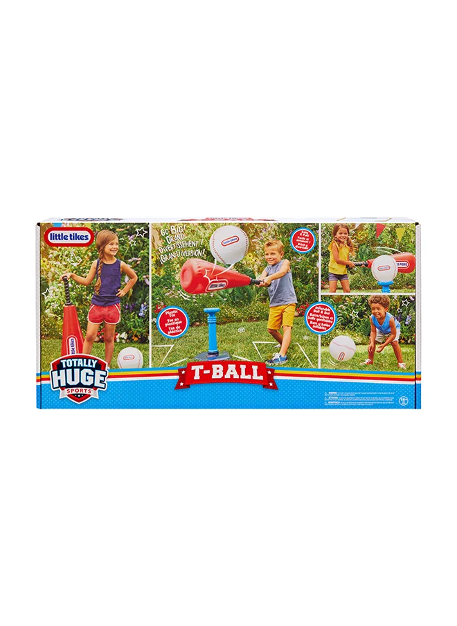 ليتل تايكس Little Tikes Totally Huge Sports T-Ball Set, 8-inch ball, Inflatable bat with plastic handle