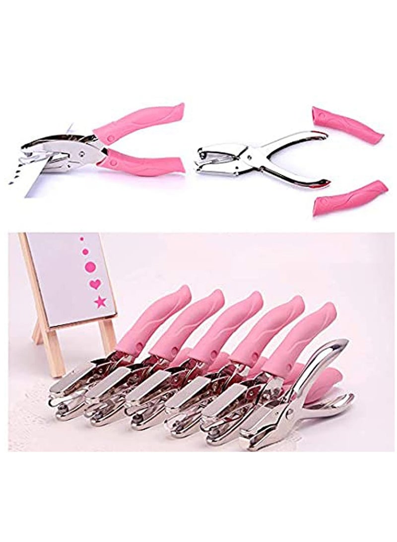 Zikra Punch Small Mini Tiny Heart Shaped Hole Paper Punch Puncher with Pink Soft Handheld Grip for DIY Craft Paper Tags Clothing Ticket Scrapbook Tool - Image 5