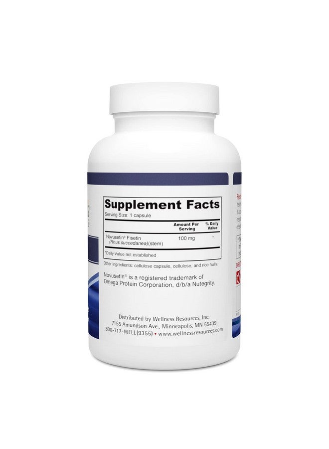 Wellness Resources Fisetin Best Value (100Mg 90 Capsules) Novusetin Supplement For Memory Focus Brain Health Glutenfree Nongmo Vegan - Image 3
