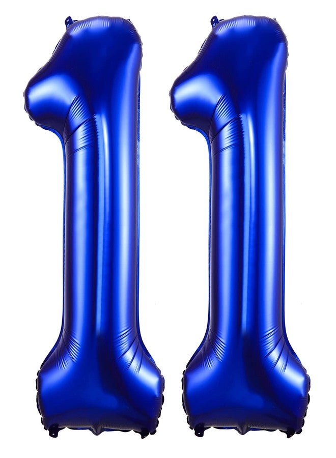 BBPOOL Navy Blue 11 Balloon Numbers,40 Inch Dark Blue 11 Birthday Balloons Large Foil Mylar Balloons Number 11 for Birthday Party Anniversary Decorations - Image 1