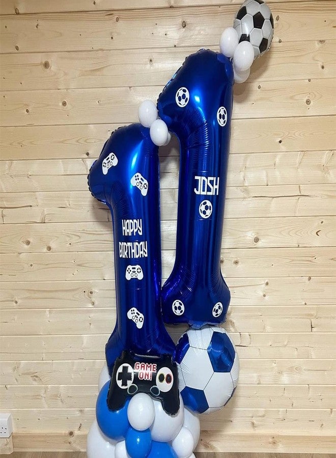 BBPOOL Navy Blue 11 Balloon Numbers,40 Inch Dark Blue 11 Birthday Balloons Large Foil Mylar Balloons Number 11 for Birthday Party Anniversary Decorations - Image 3