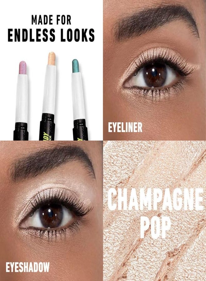 Elitty Eyeshadow Stick | Shimmer | Waterproof | Easy to blend, non creasy, Beginner's Friendly eyeshadow | More than 24 Hour Stay | Champagne Pop (Champagne Golden), 1.7g - Image 4