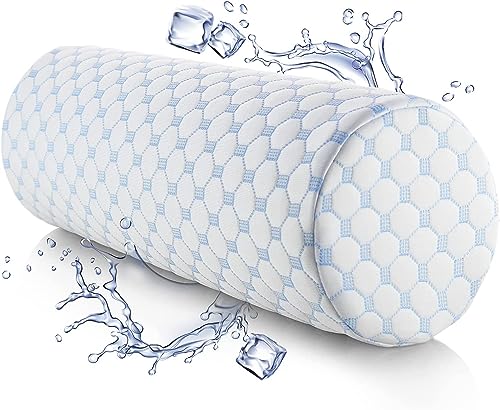 Nestl Neck Roll Pillow for Sleeping – Firm Neck Pillow for Pain Relief - Premium Memory Foam Neck Roll Pillow – Bolster Pillow for Sleeping with Breathable Cooling Cover – Firm Cylinder Neck Pillow - Image 1