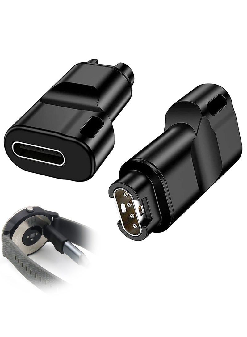 Watch Charger to C Adapter Sports Watch Adapter Adapter for Garmin Fenix 6/ 6s/ 6x Pro/ 5/ 5s/ 5x Plus and for Forerunner 745/ 935/ 945 45/ 45s/ 245 Etc. - Image 1