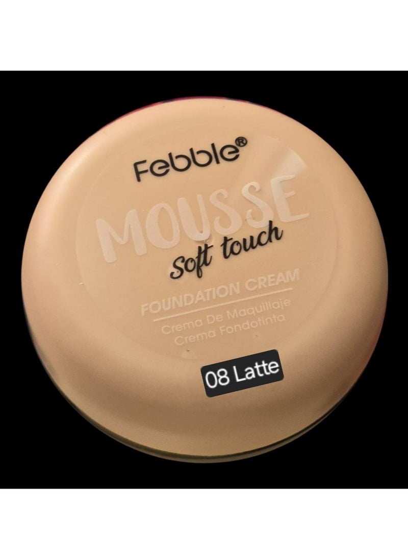 Febble - Soft Touch Mousse Make-Up Foundation Latte 08 - Image 1